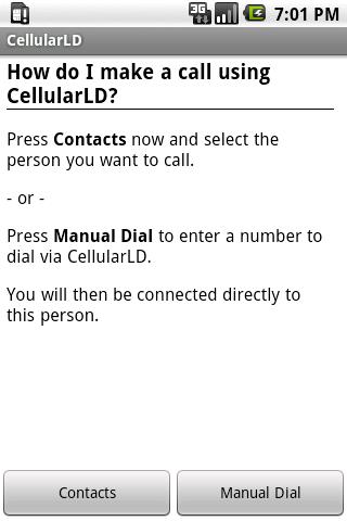 CellularLD  Intl Dialing