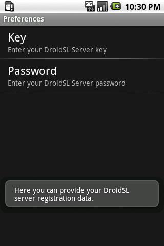 DroidSL Android Communication