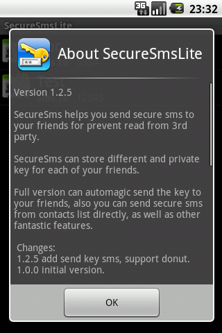 SecureSmsLite Android Communication