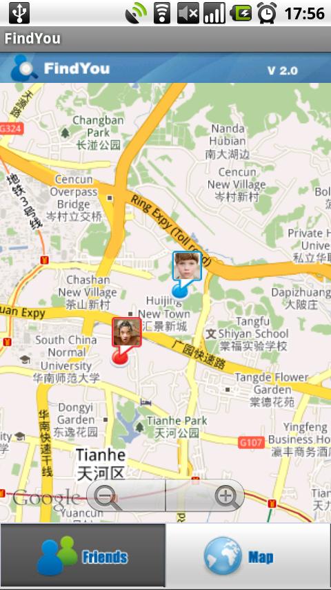 FindYou Android Communication