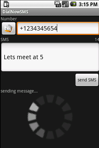 ADialNowSMS Android Communication