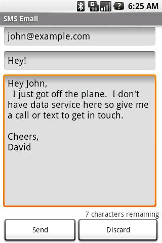SMS Email Android Communication