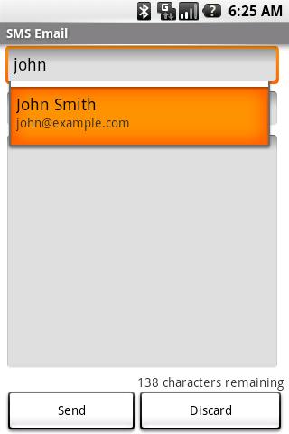 SMS Email Android Communication