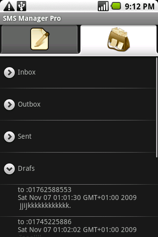 SMS Manager Pro Android Communication
