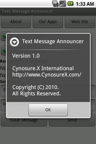 Text Message Announcer Android Communication