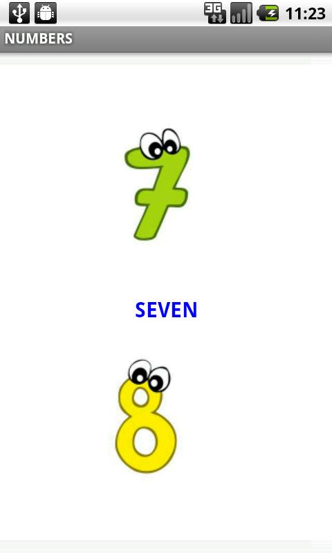 Baby Flash Cards Numbers