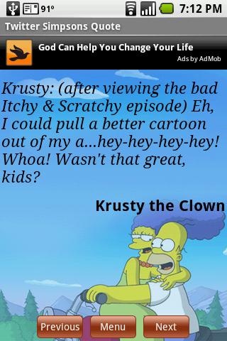 Twitt Simpsons Quote Android Comics