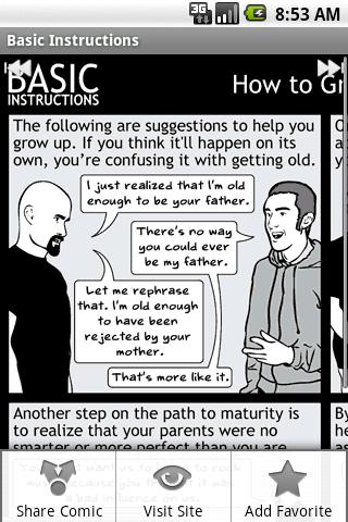 Basic Instructions Android Comics