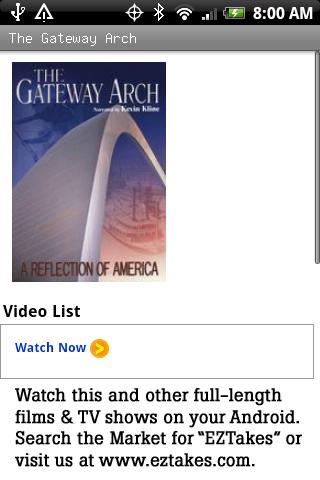 The Gateway Arch Android Entertainment