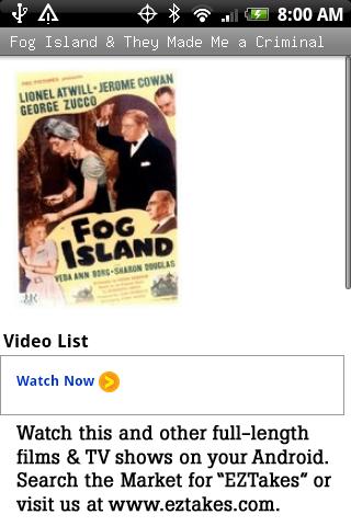Fog Island & They Made Me Android Entertainment