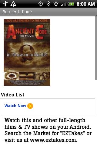 Ancient Code Movie Android Entertainment