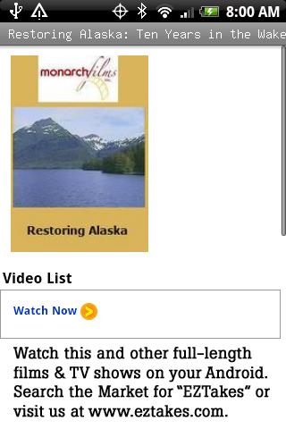 Restoring Alaska: Exxon Valdez Android Entertainment