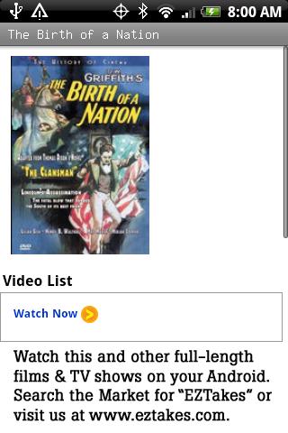 The Birth of a Nation Movie Android Entertainment