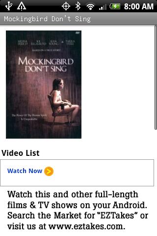 Mockingbird Don’t Sing Movie Android Entertainment
