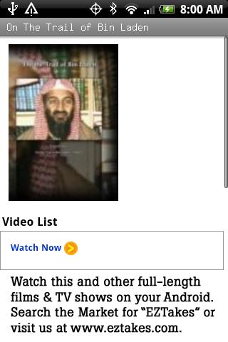 On The Trail of Bin Laden Android Entertainment