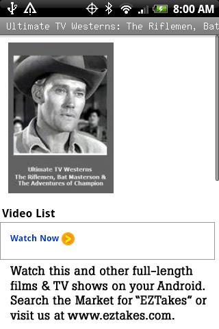TV Westerns: The Riflemen Android Entertainment