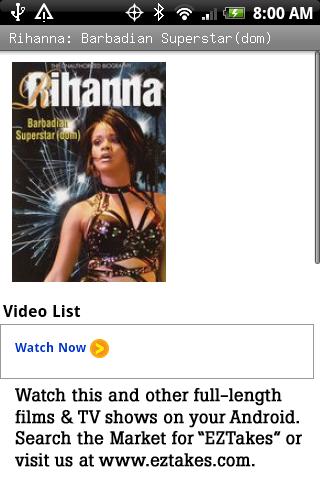 Rihanna: Barbadian Superstar Android Entertainment