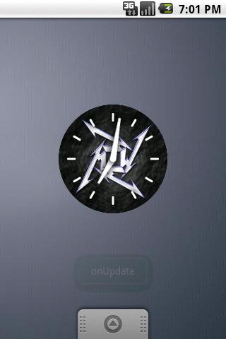 Metallica Clock Widget