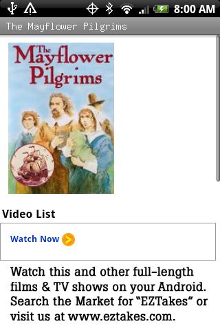 The Mayflower Pilgrims Movie Android Entertainment
