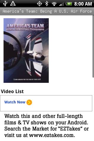 Being an Air Force Thunderbird Android Entertainment