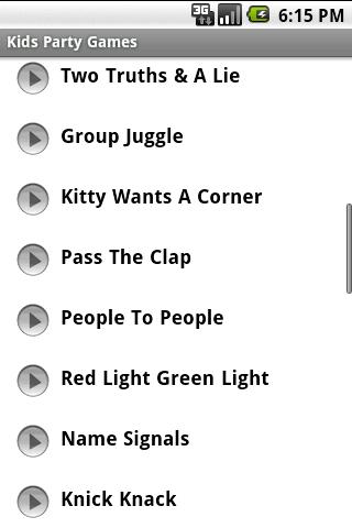 Children’s Party Games Android Entertainment