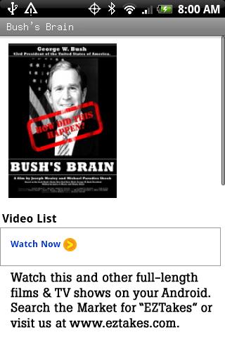 Bush’s Brain Documentary Android Entertainment