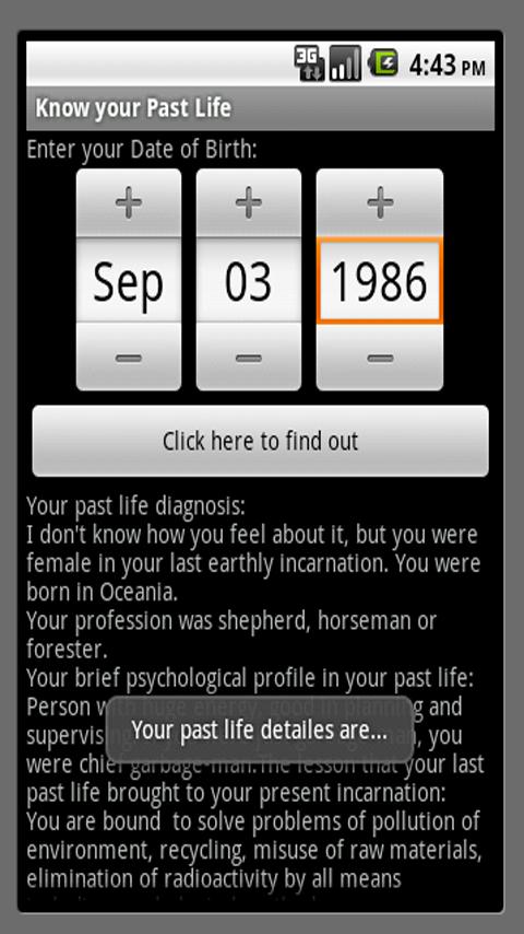 Know your Past Life Android Entertainment