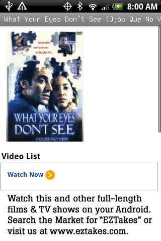 What Your Eyes Don’t See Movie Android Entertainment