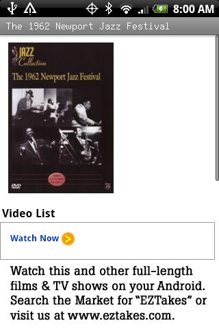 The 1962 Newport Jazz Festival Android Entertainment