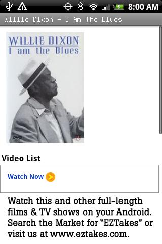 Willie Dixon – I Am The Blues Android Entertainment