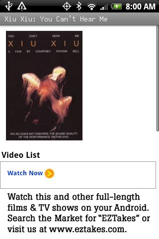 Xiu Xiu: You Can’t Hear Me Android Entertainment