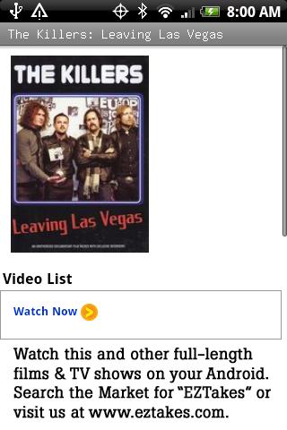 The Killers: Leaving Las Vegas Android Entertainment