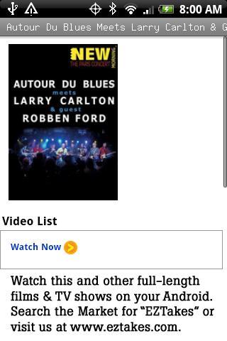 Autour Du Blues: Larry Carlton Android Entertainment