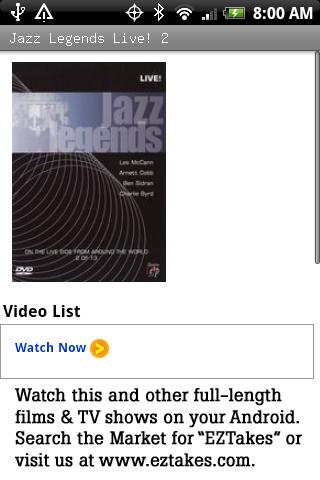 Jazz Legends Live! 2 Android Entertainment