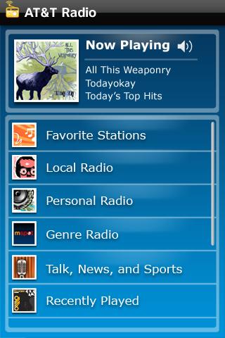 AT&T Radio Android Entertainment