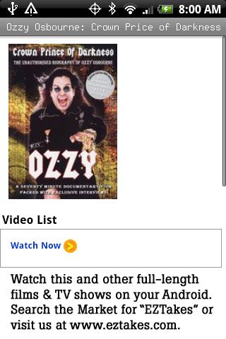 Ozzy Osbourne: Crown Prince Android Entertainment