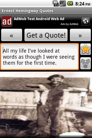 Ernest Hemingway Quotes Android Entertainment