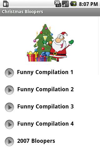 Christmas Bloopers Android Entertainment