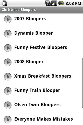 Christmas Bloopers Android Entertainment