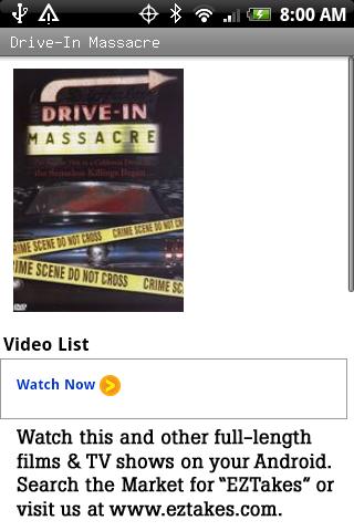 Drive-In Massacre Movie Android Entertainment