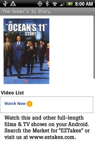 The Ocean’s 11 Story Android Entertainment