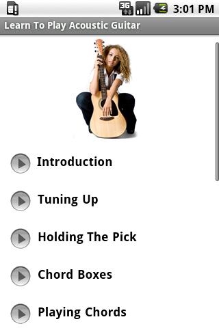 Learn To Play Acoustic Guitar. Android Entertainment