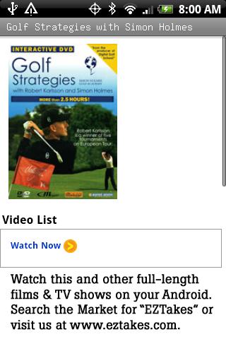 Golf Strategies w Simon Holmes Android Entertainment