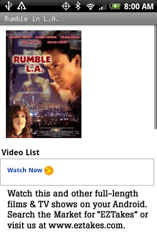 Rumble in L.A. Movie Android Entertainment