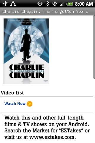 Charlie Chaplin Forgotten Year Android Entertainment