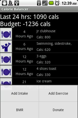 Calorie Balancer Android Health