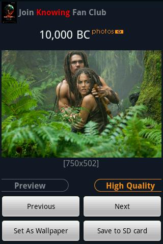 “10,000 BC” Fans Android Entertainment