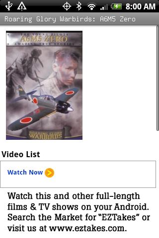 Warbirds: A6M5 Zero Android Entertainment