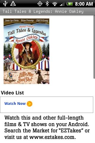 Tall Tales: Annie Oakley Android Entertainment