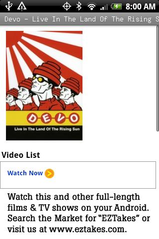 Devo – Live In Japan 2003 Android Entertainment
